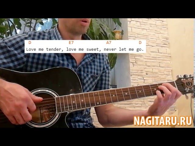 Elvis Presley - "Love me tender". Аккорды и разбор песни под гитару - Nagitaru.ru смотреть онлайн