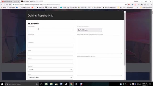 Helping Hands - Downloading Davinci Resolve 14 For Video Editing
