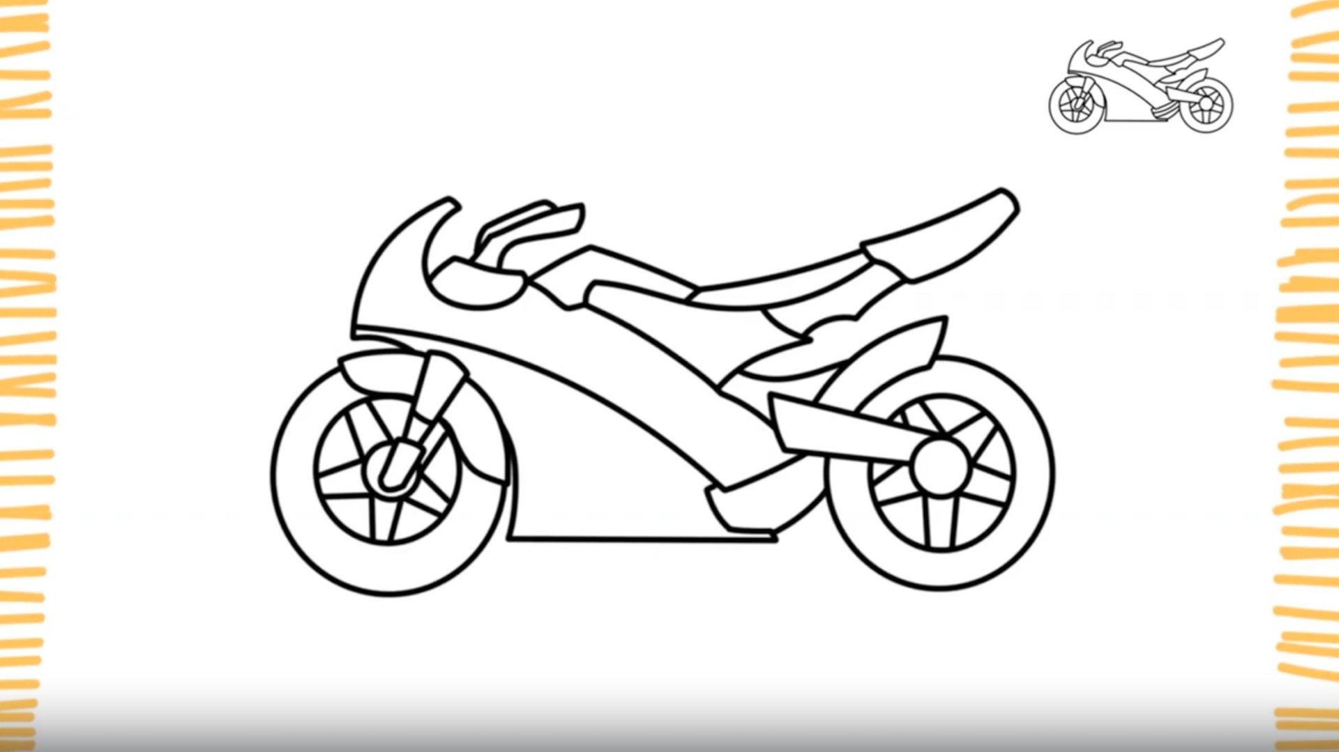 Как нарисовать МОТОЦИКЛ смотреть онлайн