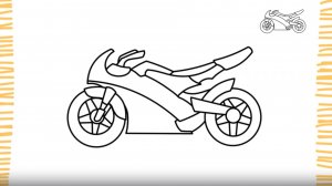 Как нарисовать  МОТОЦИКЛ