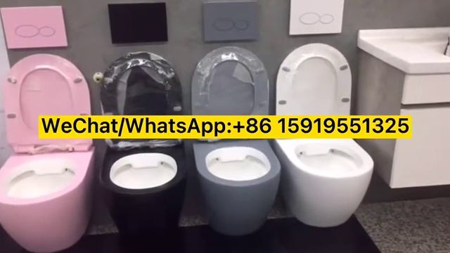 European style bathroom matte color wall hung toilet ,Matte white/black/grey/pink/blue p-trap toile смотреть онлайн