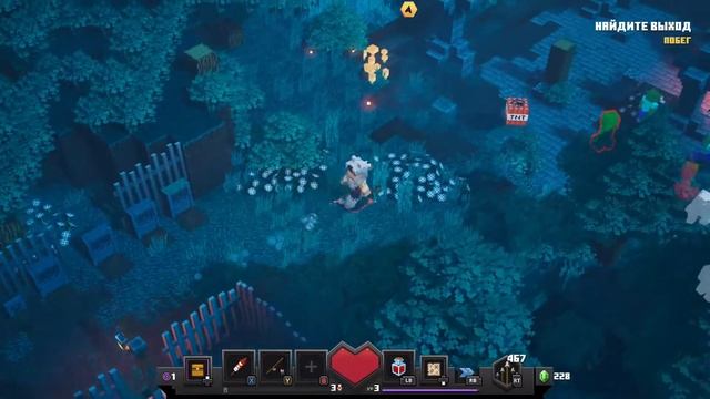 Minecraft Dungeons. Первый раз - первый класс, лишь бы не пошла кровь из глаз))) смотреть онлайн