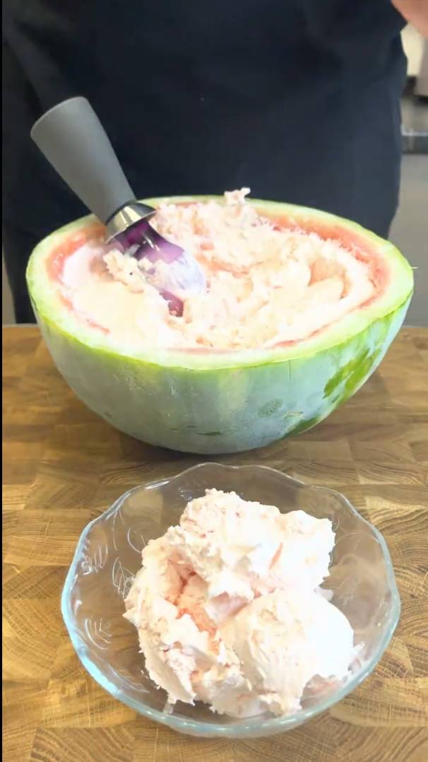 АРБУЗНОЕ МОРОЖЕНОЕ  - ПРОСТ И ВКУСНО