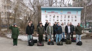 В Серове прошла первая отправка в армию в рамках весеннего призыва