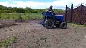 Самодельный трактор из погрузчика Балканкар.