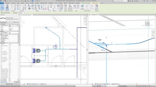 Flexible Piping Design in Revit - MEPcontent Revit Plugins смотреть онлайн
