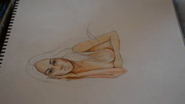 Лолита . Акварель от Аква колор. Watercolor Painting | смотреть онлайн
