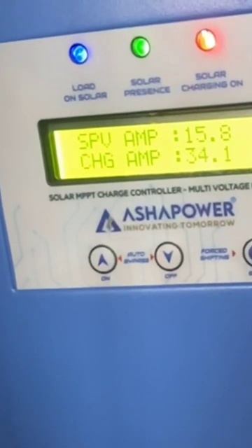Asha Power Mppt Solar Charge Controller At 10 Am With 800 Watt Solar Panel #shorts #short