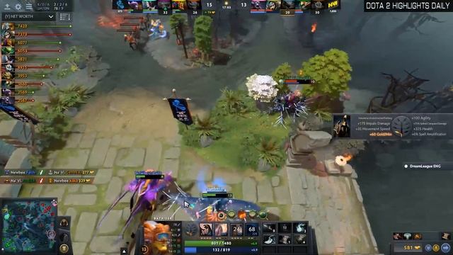 Navi vs NewBee - DreamLeague Season 8 Highlights Dota 2 смотреть онлайн