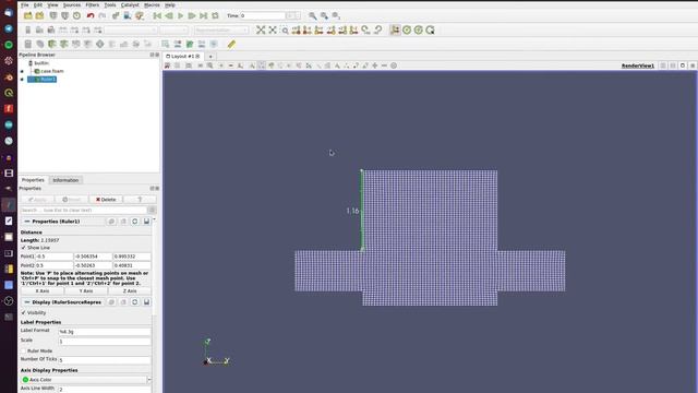 #1 ParaView - How to control the Ruler смотреть онлайн