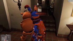 ГТА 5 ФНАФ АНИМАТРОНИКИ - КАК КОШМАРНЫЕ АНИМАТРОНИКИ И ФРЕДДИ СПАСАЛИ ЧИКУ ОТ КОШМАРОВ БОНИ GTA МОД