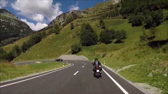 MALOJA PASS 1815m  SWITZERLAND. BMW S1000XR , KAWASAKI H2