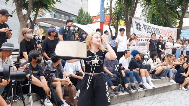 [STREET ARTIST] BLACK MIST. HONGDAE BUSKING. 230628.