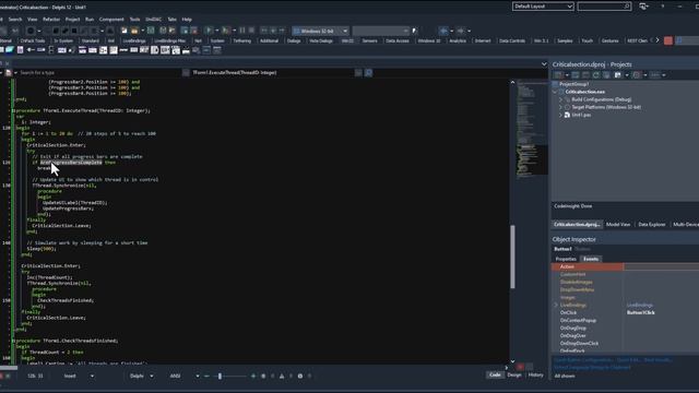 Delphi Tutorial (TCriticalsection) How to use Critical sections смотреть онлайн