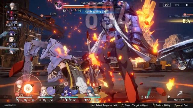 Honkai Star Rail: Simulated Universe Svarog 4 Difficulty 1 Final Boss. смотреть онлайн