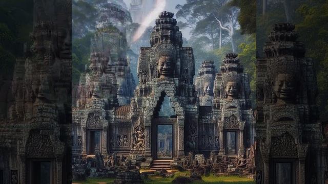 Bayon or Angkor Thom Temple, Siem Reap, Cambodia.# смотреть онлайн