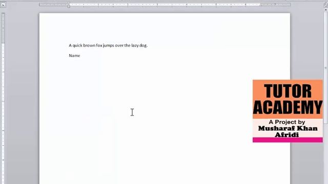 Ms Word for Beginners Part03 Urdu / Hindi MsWord tutorial Ms office Tutor Academy @AdvancedUser смотреть онлайн
