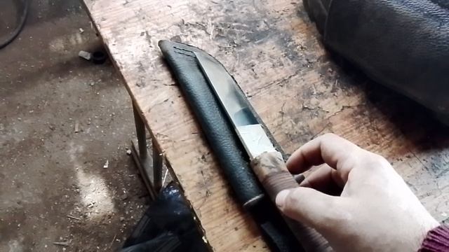 ножны для ножа из кожного сапога. смотреть онлайн