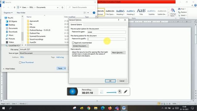 How to Lock and Unlock MS word documents смотреть онлайн