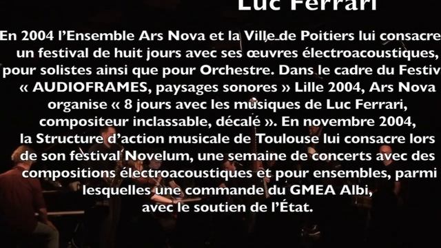 Luc Ferrari Bienne 23 смотреть онлайн