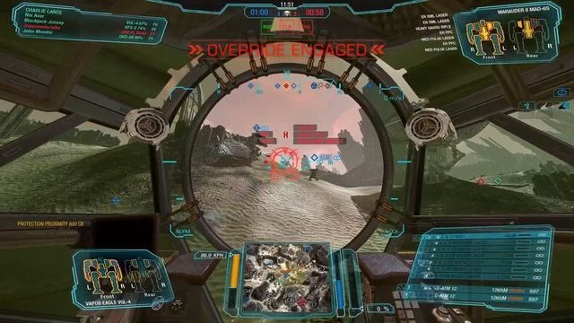 Mechwarrior Online - Vapor Eagle VGL 4 - Ещё немножко фррр смотреть онлайн