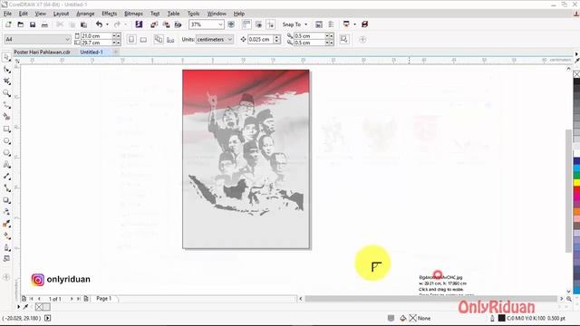 Cara Membuat POSTER Hari Pahlawan Untuk Pemula - CorelDraw Tutorial смотреть онлайн