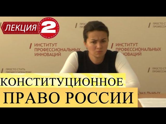Конституционное право России. Лекция 2. Конституционно-правовая ответственность.