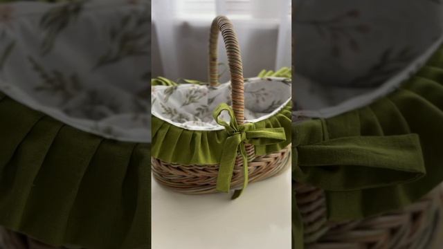 Пасхальная корзина из остатков трубочек. смотреть онлайн
