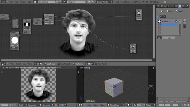 Tutorial I A 2D Hologram in Blender Part 1 Compositing смотреть онлайн