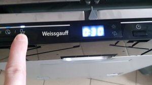 Weissgauff BDW 4536 D Настройка жесткости воды и регулировка количества используемого ополаскиватель