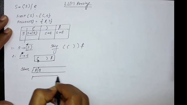 LL(1): Predictive Parser: How to prepare the Parsing Table & Parsing of String: Lecture 3 смотреть онлайн
