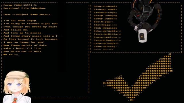 Portal: Still Alive - gladOS ft Amelia (from HoloLive EN) [Fan Edit] смотреть онлайн