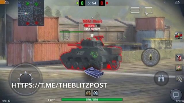 M5A1 Stuart. 4 уровень Китай. Wot Blitz смотреть онлайн