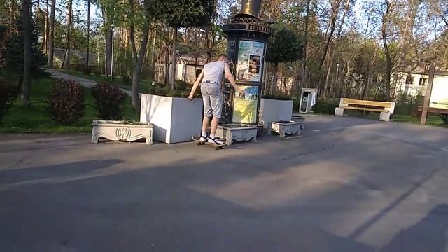 Продолжаю учить Олли! сын катается лучше меня.