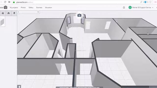 Planner 5D Web/Browser App Uploading Project