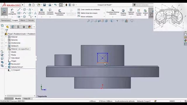 Ejercicio #32 - Aprender a Modelar piezas en 3D - Solidworks смотреть онлайн