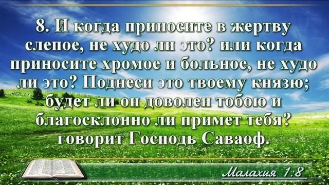 ВидеоБиблия Книга пророка Малахии без музыки глава 1 Соколов смотреть онлайн