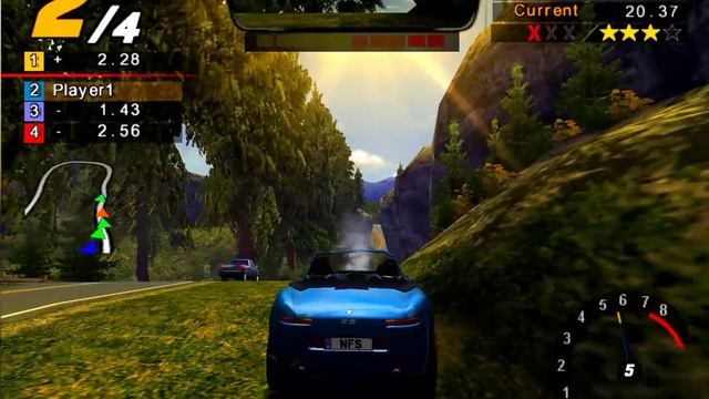 NFS Hot Pursuit 2 PS2 - Гонка на BMW Z8