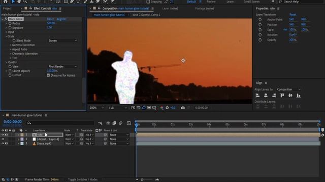 How to Create a Glowing Body Effect in After Effects | After Effects 2024: Create glowing effects смотреть онлайн
