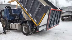 ПЕРЕОБОРУДОВАНИЕ  ТЯГАЧА В САМОСВАЛ тип ЩЕБНЕВОЗ