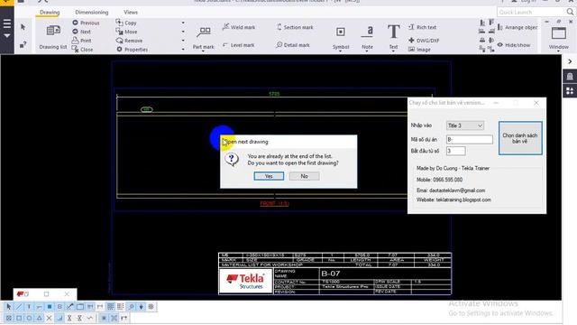 [Tekla Structures] Công cụ gán tên bản vẽ tự động version 1.1 смотреть онлайн