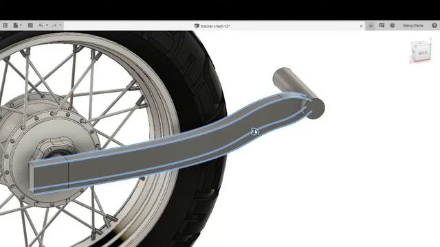 TIMELAPSE V TWIN TRACKER HARLEY DAVIDSON ON FUSION 360 part 2 смотреть онлайн