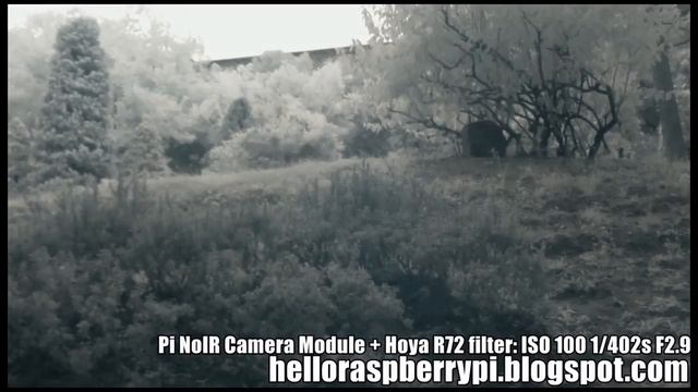 Test Pi NoIR Camera Module with Infrared filter, 680nm vs 720nm. смотреть онлайн