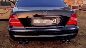 Mercedes s500 w220 выхлоп без/кат AMG