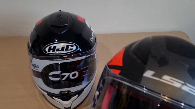 HJC C70 Curves (Red) Motorcycle Helmet Reaction & Unboxing смотреть онлайн