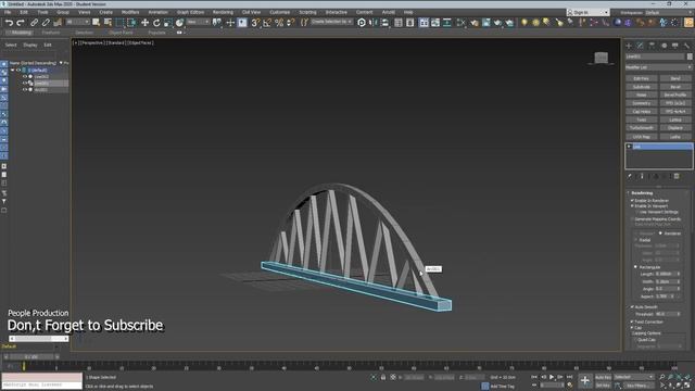 How to make Bridge in 3ds max. смотреть онлайн