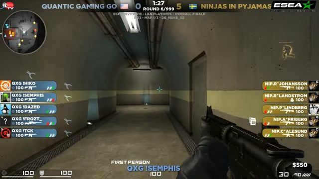 ESEA S13 LAN Playoffs - NiP vs. Quantic de_nuke_se Teil 1/2 смотреть онлайн