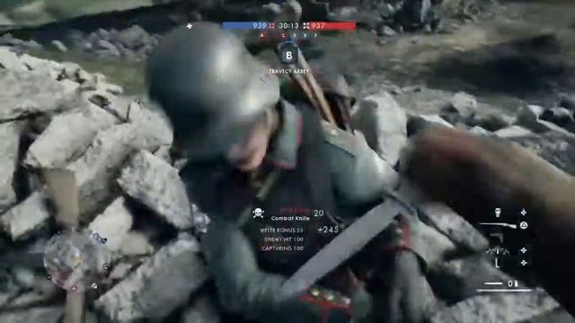 Battlefield 1 Knife kill смотреть онлайн