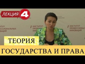 Теория государства и права. Лекция 4. Форма государства (часть 1)