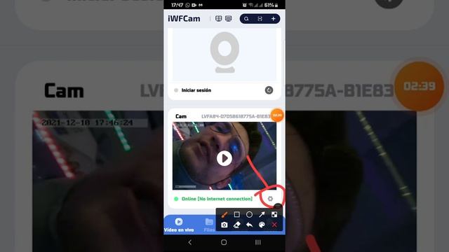 Camara Cinta Wifi IWFCam APP